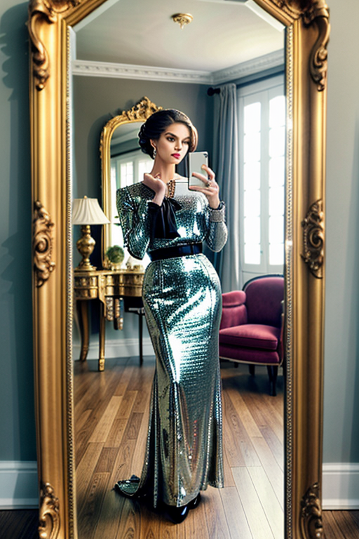 mirror photo poses girl